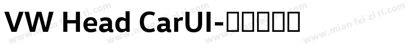 VW Head CarUI字体转换